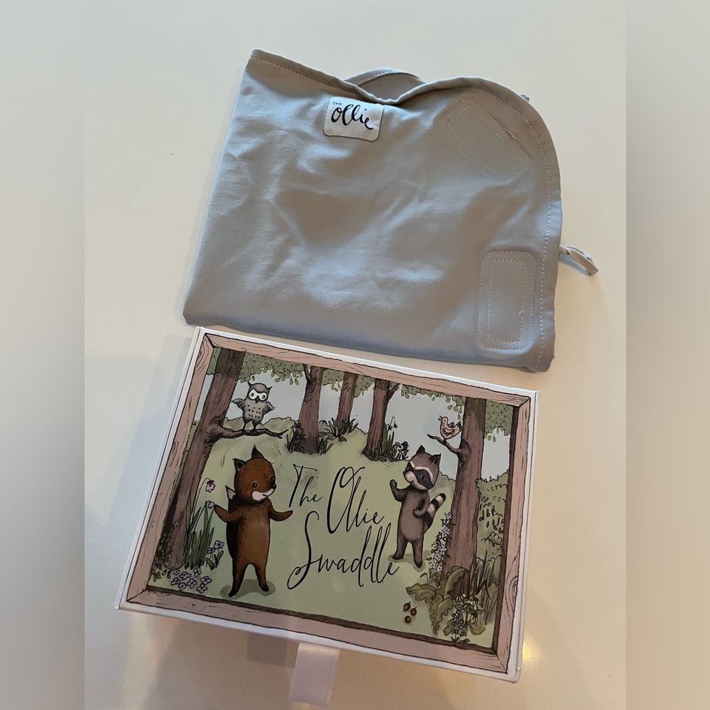 The Ollie Swaddle in Stone - $28